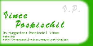 vince pospischil business card